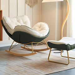 interior space featuring modern rocking chair