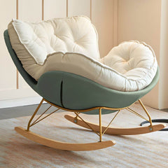 comfortable rocking chair with track arms