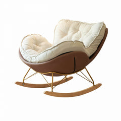 stylish rocking chair with plush upholstery