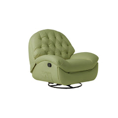 Stylish ergonomic manual recliner in off-white upholstery