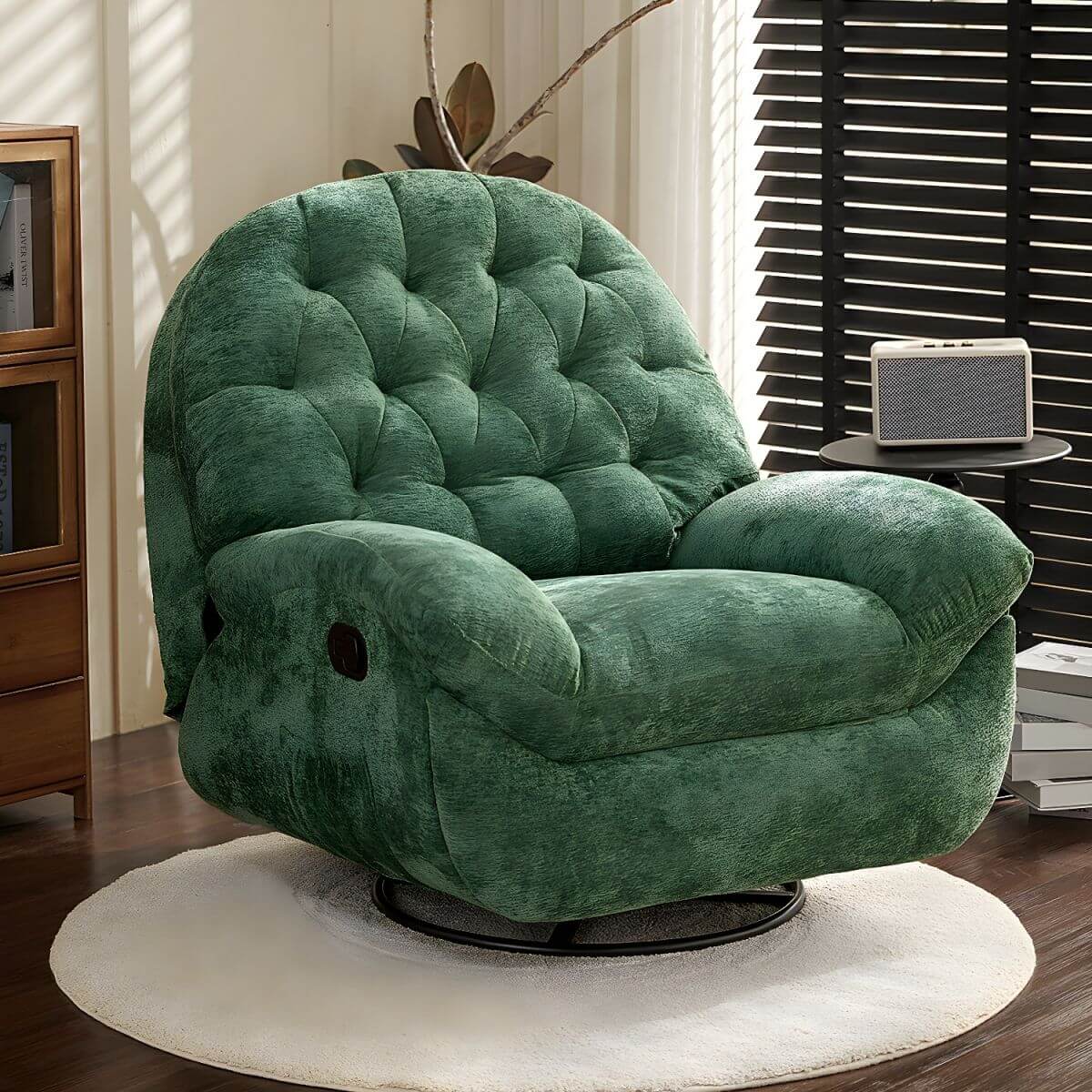 Close-up of the ergonomic features of the recliner Imagen principal del producto