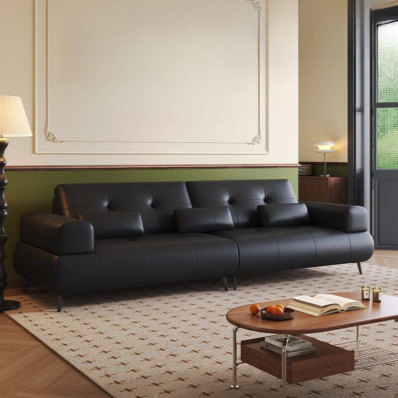 Stylish Ink Cocoa Sofa in Modern Living Room メイン画像