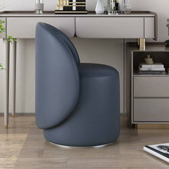 Stylish Modern Pouf Ottoman in Grey