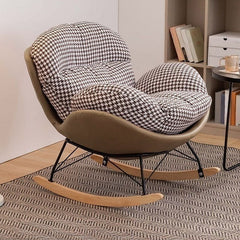 Stylish indoor rocking chair with soft cushion