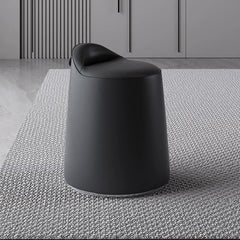 Blue cube pouf in modern interior