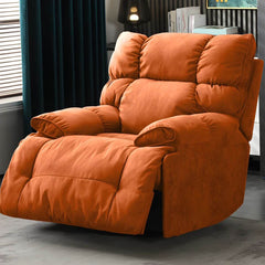 Comfortable foam-filled recliner with lumbar support