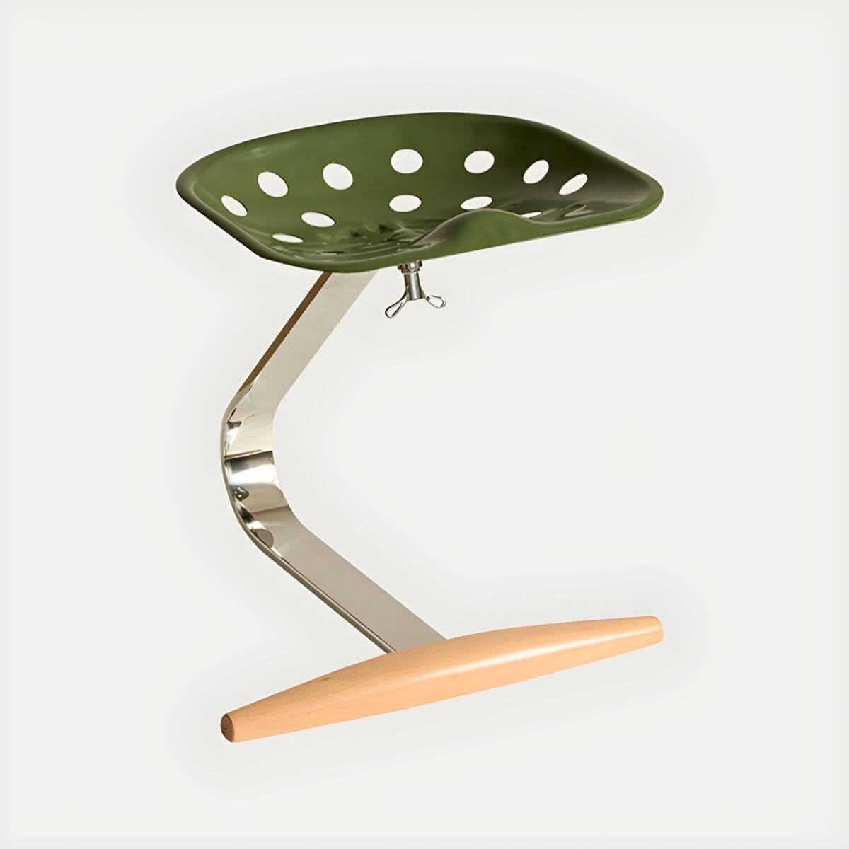 Stylish accent stool in living room