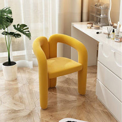 Luxurious tall vanity stool with back support