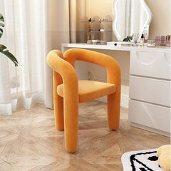 Luxurious tall vanity stool with back support