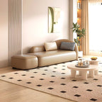 modern padded chaise lounge accent chair