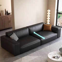 Tear Resistant Midnight Black Standard Sofa setup