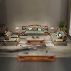 olive green modern single sofa