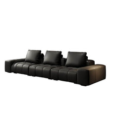 Tear Resistant Parlor Standard Sofa in Midnight Black