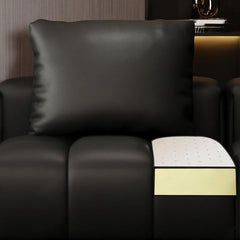 Comfortable midnight black sofa