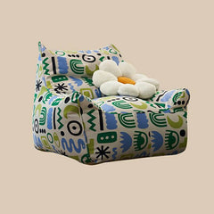 Abstract pattern flannel bean bag chair