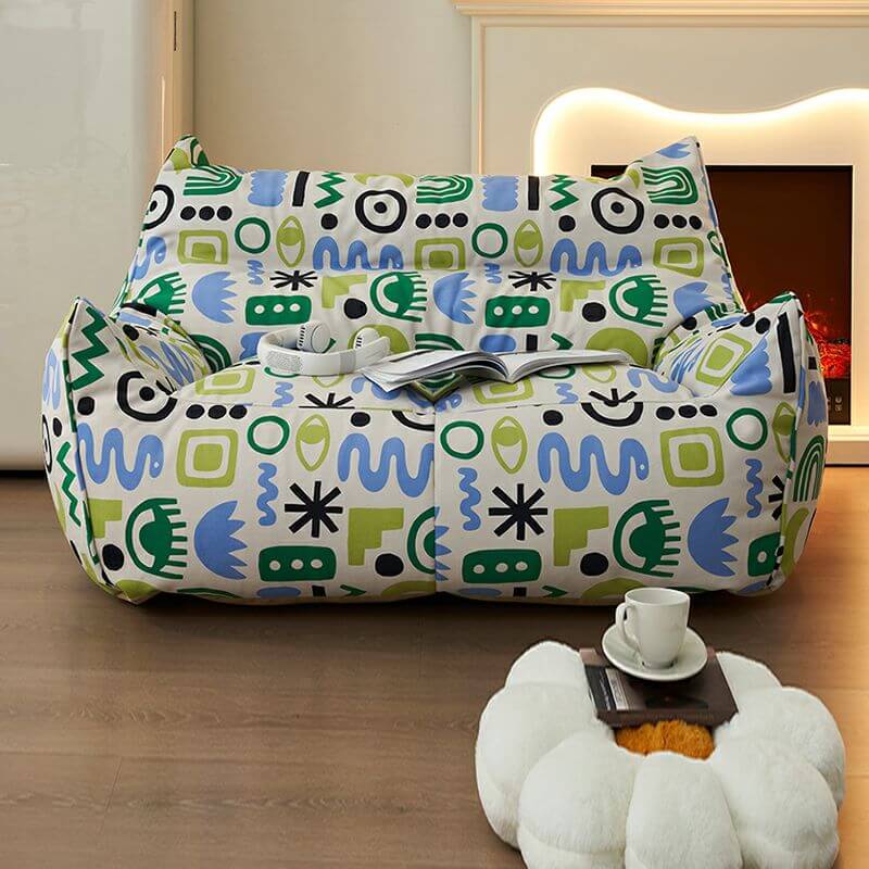 Eco-friendly bean bag lounger