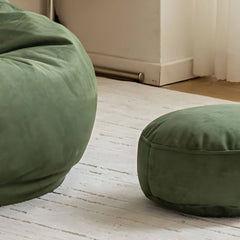 Large Oversized Bean Bag Chair in Cream Yellow