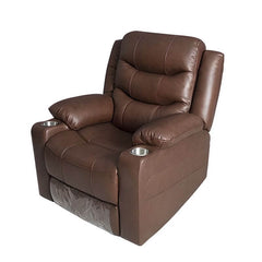 Black Timber Framed Recliner on Swivel Base