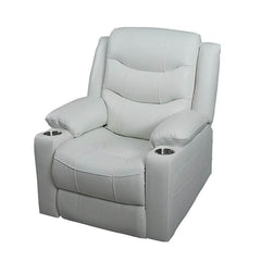 Upholstered Arm Recliner with Storage Pocket