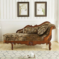 Modern Toile Pattern Chaise Lounge