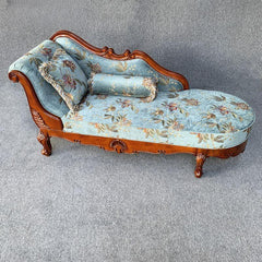 Chic Yellow Toile Padded Chaise