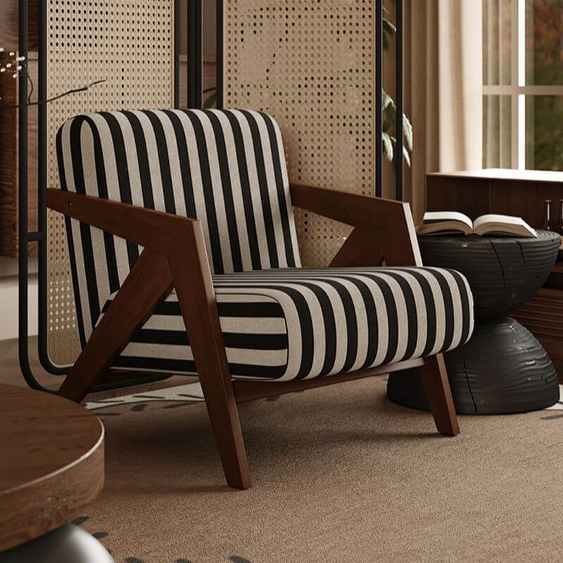 Decorative elements around the arm chair Main image