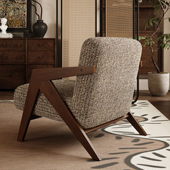 Upholstered arm chair showcasing comfort and style