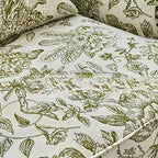 Traditional Floral Pattern Arm Chair with Nailhead Trim