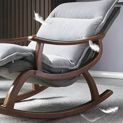 Upholstered Seat of Traditional Indoor Rocking Chair