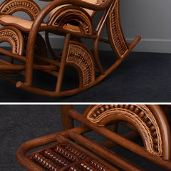 Rattan texture on traditional chair