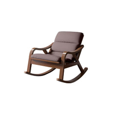 Traditional recliner chair with solid wood legs