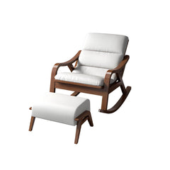 Traditional recliner chair with solid wood legs