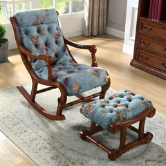 Comfortable rubberwood rocking chair