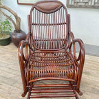 Cozy reading nook featuring rocking chair