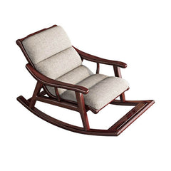 Single seat wooden rocking chair