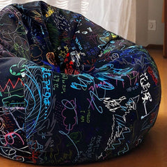 Stylish abstract pattern bean bag chair