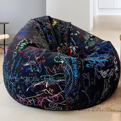 Colorful bean bag set for living room