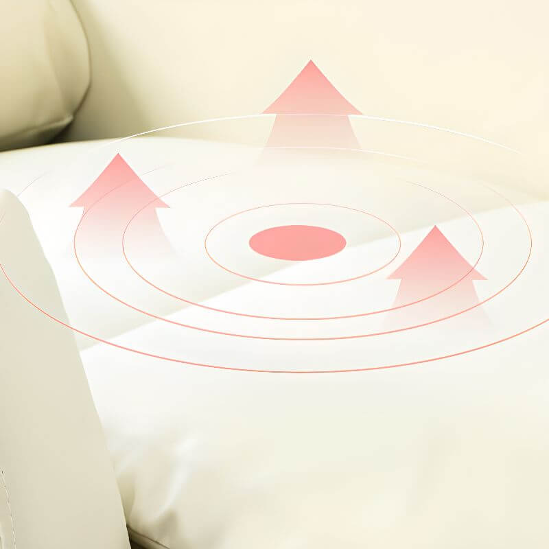 Reclining Deck Chair with Flannel Upholstery