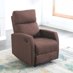 Solid Color Glider Recliner with Lumbar Support