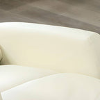 Stylish PU Upholstered Deck Chair in Pink