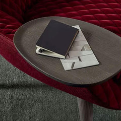 Removable cushion detail on lounge chair