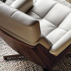 Luxury cream arm chair for home decor