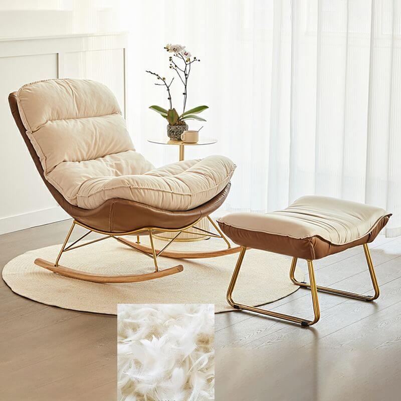 Durable metal framed rocking chair