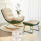 Luxurious leather rocking chair