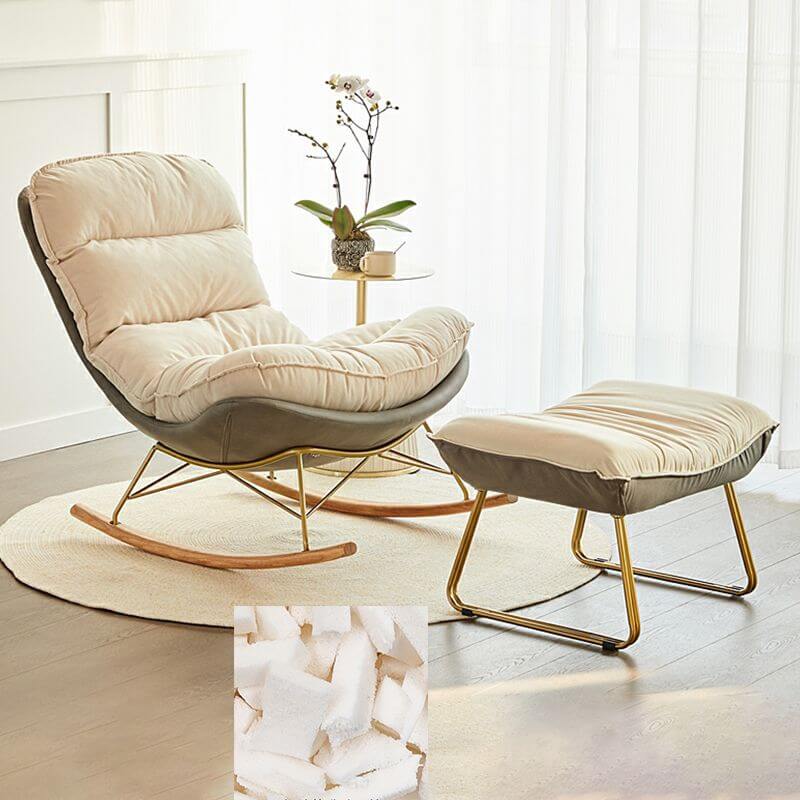 Cozy reading nook rocking chair