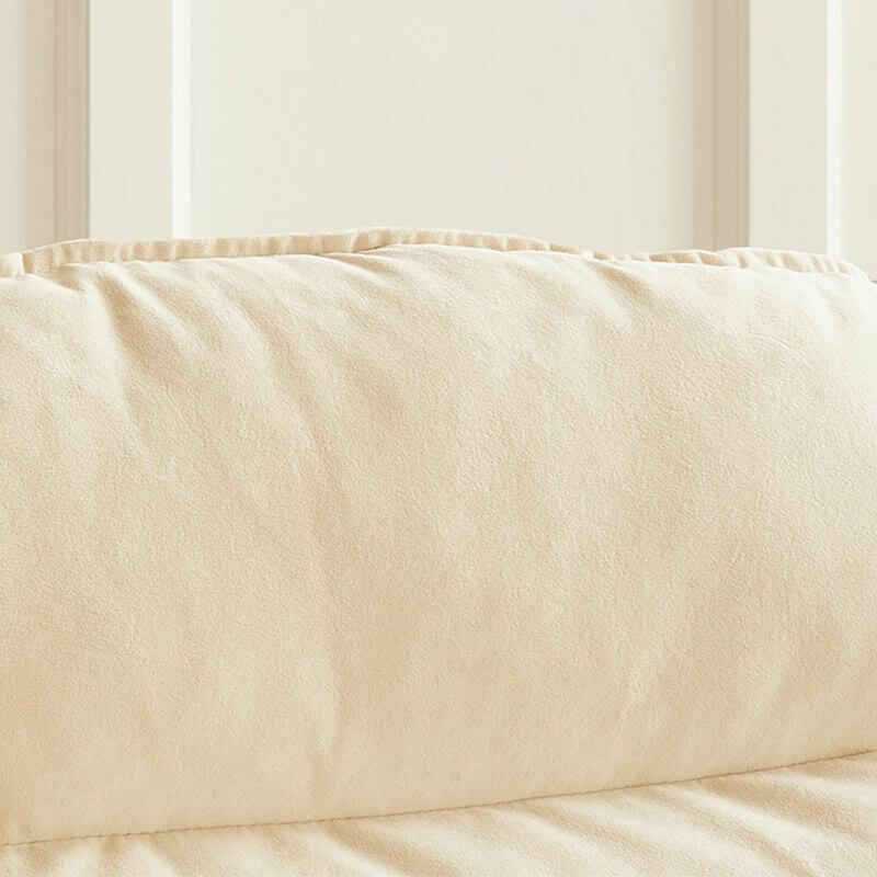 Trendy faux leather rocking chair with footstool