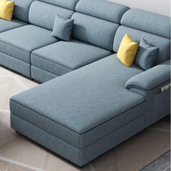 Flared arm design sofa