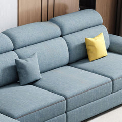 Modern grey sofa chaise for apartments