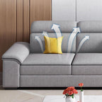 Durable fabric sofa ideal for family rooms