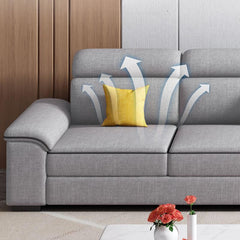 Durable fabric sofa ideal for family rooms